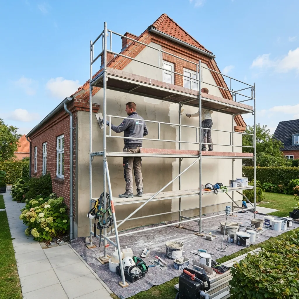 Facaderenovering i gang